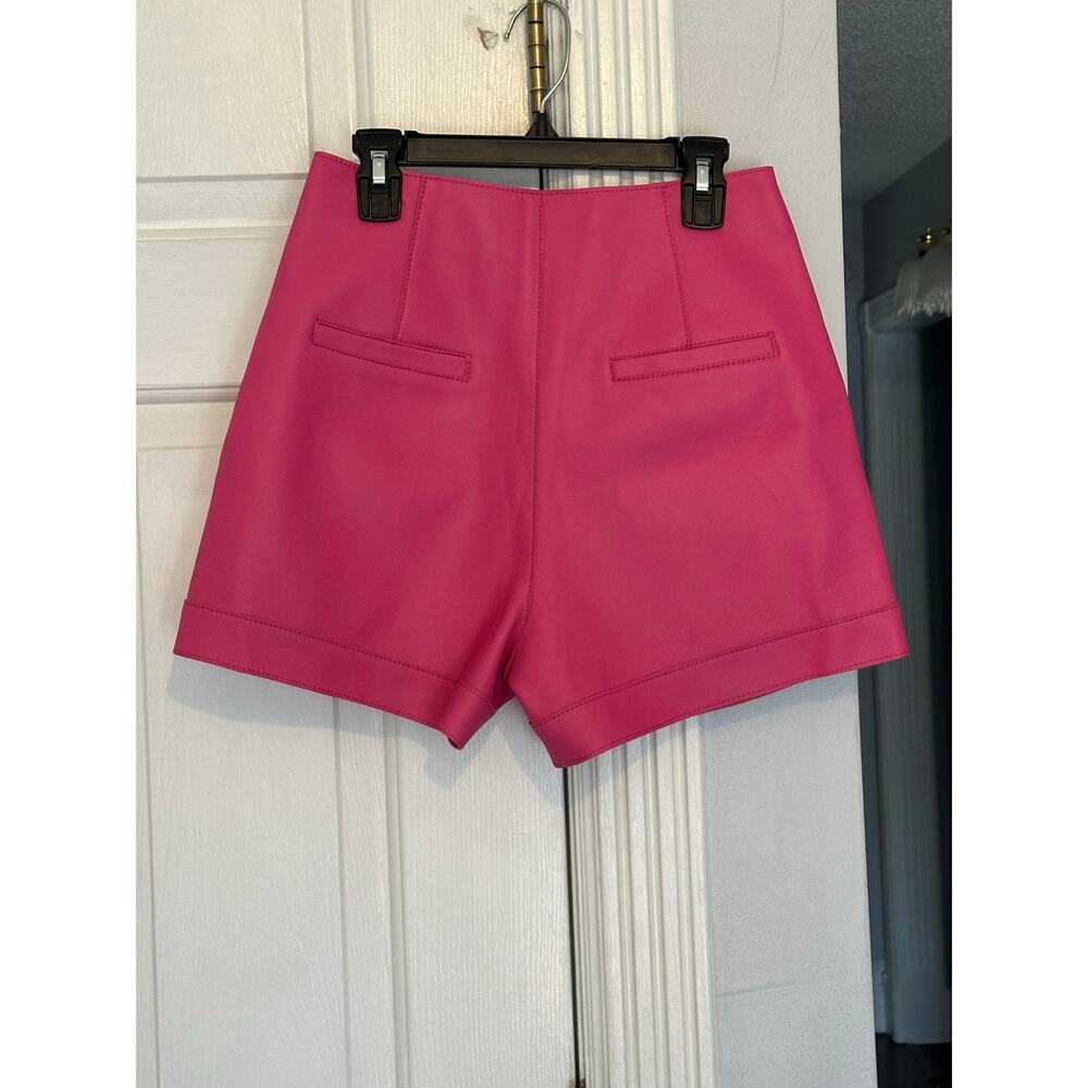 NWT Lisa Maree Sierra Leather Shorts Hot Pink Buttery Soft (Style Worn on TV) - Picture 5 of 11